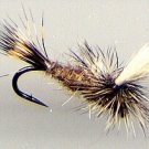 Hares Ear Parachute Dry Fly - Twelve Hook Size 20 Flies