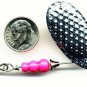 Super Bow 1/5 oz Silver Pink Glow Trout Fishing Spinner
