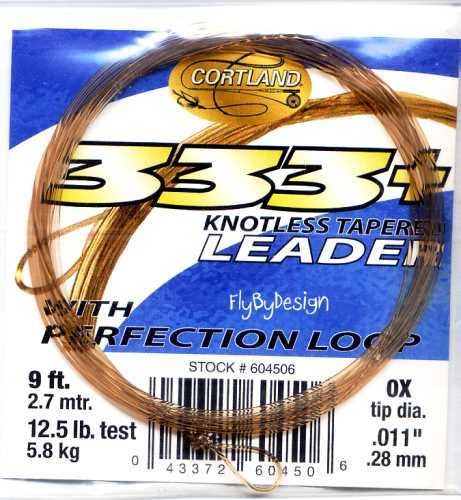Cortland 9'-0x (12.5Lb test) 333+ Tapered Leader w/Loop