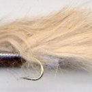 Ribbed Google Eyed Cream Bunny Streamer 12 Hook Size 2