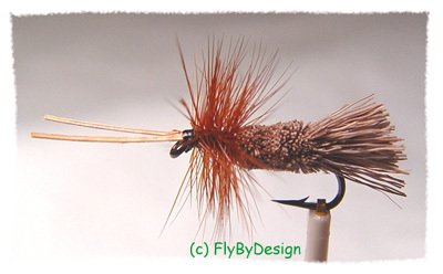 Goddard Caddis Dry Fly Fishing Flies - Twelve Size 14