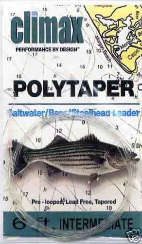 Climax 6 ft Intermediate PolyTaper Saltwater Fly Leader