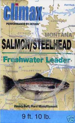 Climax 9 ft 10 Lb Salmon/Steelhead Fly Fishing Leader