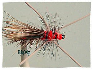 Golden Rubber Leg Stimulator Dry Flies Twelve size 16