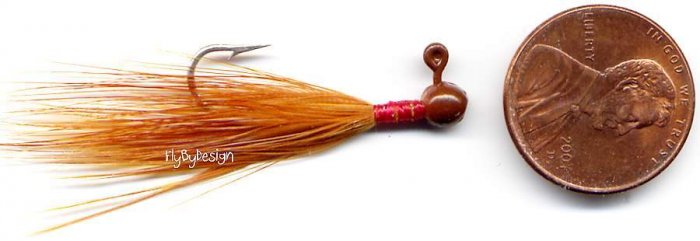 Weldon Steelheader Brown Mini Foo Jigs - 2 jigs per pak