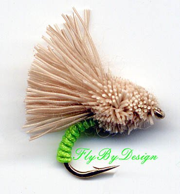 Chartreuse Serendipity Fishing Flies - Twelve Size 20
