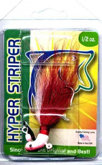 Original Deadly 1/2 Ounce Red Shad Hyper Striper Jig