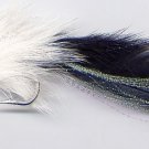 Black & White Pikie Fly - Six # 4/0 Pike Fishing Flies