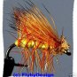 Yellow Elk Hair Caddis Dry Fly - Twelve Size 16 Flies