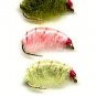 Tan Scud Fly Fishing Nymphs - Twelve Hook Size 16 Flies