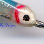 Deep Candy Blue\White Saltwater - Six 1/0 Fishing Flies