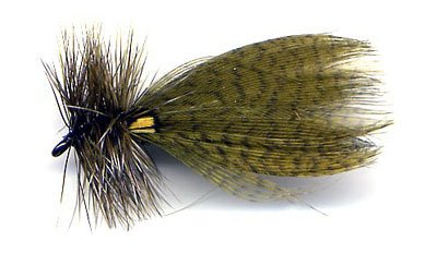 Hornberg Olive Dry Fishing Flies - Twelve Hook Size 8