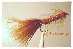 Brown Woolly Bugger - Twelve Size 10 Fly Fishing Flies