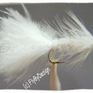 White Bead Crystal Woolly Bugger Flies - Twelve Size 6