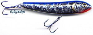 Storm 3-1/2" Metal Silver/Blue ThunderDog Topwater Lure