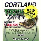 Cortland 8' Tapered Leader + 50# Tie-able Steel Tippet
