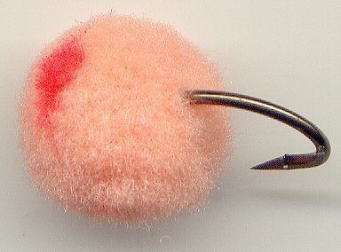GloBug Round Peach Egg Fly Twelve Size 10 Fishing Flies
