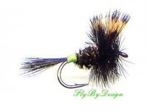 Hot Spot HUMPY Fishing Flies Twelve Size 14 Dry Fly
