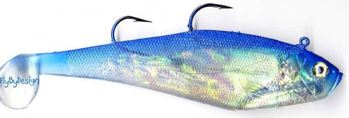 Storm 9" Soft Natural Blue Herring WildEye Swim Shad