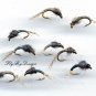 WD40 Gray Nymph - Twelve Hook Size 20 Fly Fishing Flies
