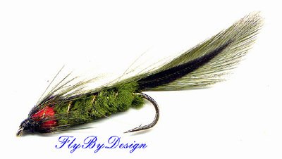 Olive Matuka Streamer Fly Fishing Flies - Twelve Size 6