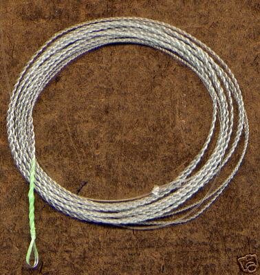 Furled 5 Ft 16# Green Fluorocarbon Leader + Ring 6+ wt