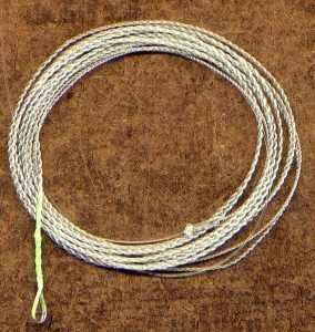 Furled 5 Foot - 6 LB Green Fluorocarbon Leader: 4-6 wt
