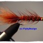 Micro Bead Head Brown Woolly Bugger - 12 Size 14 Flies