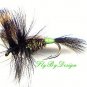 Hot Spot HUMPY Fishing Flies Twelve Size 6 Dry Fly