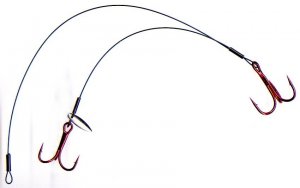 Mason Pike Tamer Red 6/8 Hooks 30# QuickStrike Bait Rig