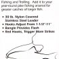 Mason Pike Tamer Red 6/8 Hooks 30# QuickStrike Bait Rig