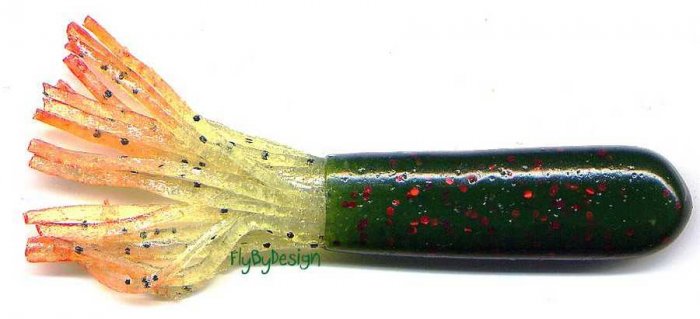 Yum 3" Wounded Mega Tube - Melon Neon Soft Lures 8/pack
