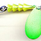 Luhr-Jensen 5" Green/Gold Tee Spoon Cast/Troll Spinner