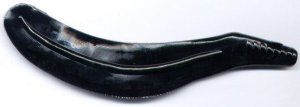 BLACK 6" Hyper Striper Tails for Hyper Striper Jigs