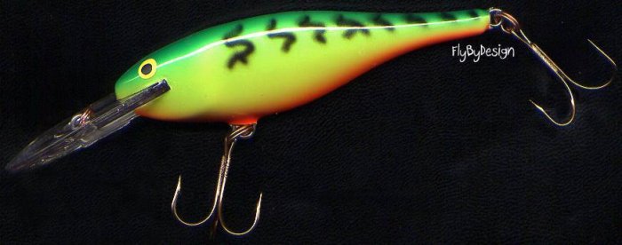 Rapala Fire Tiger Shad Rap 3-1/2" Lure