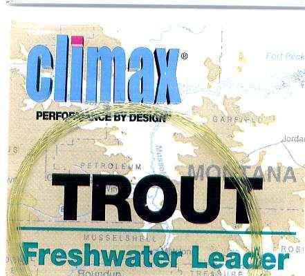 Climax 7-1/2 Ft 3x Freshwater Trout Fly Fishing Leader