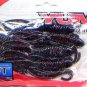 Yum 4.5" Black Neon Wooly Hawgtail Lures Salt 8/pack