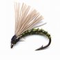 Olive Biot Serendipity Fishing Flies - Twelve Size 18
