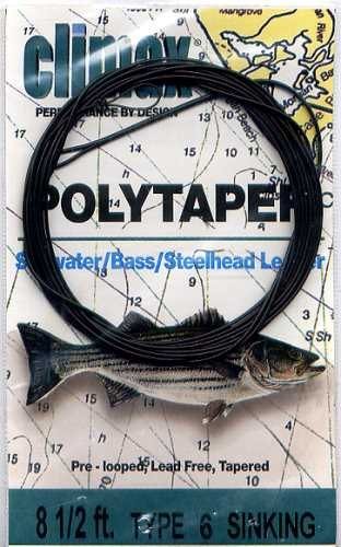 Climax 8.5 ft Sinking PolyTaper Saltwater Fly Leader