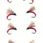 Red Biot Serendipity Fishing Flies - Twelve Size 20 Fly