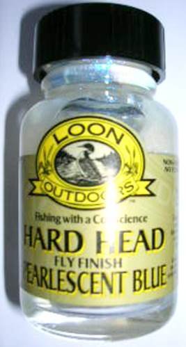 Loon Pearlescent Blue Hard Head Fly Finish Cement