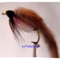 Zonker Brown & Pearl Fishing Flies - Twelve Hook Size 4