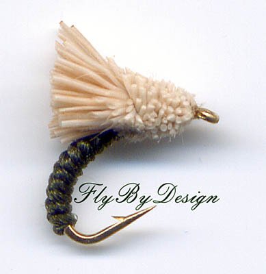 Dark Olive Serendipity Twelve Size 18 Fly Fishing Flies