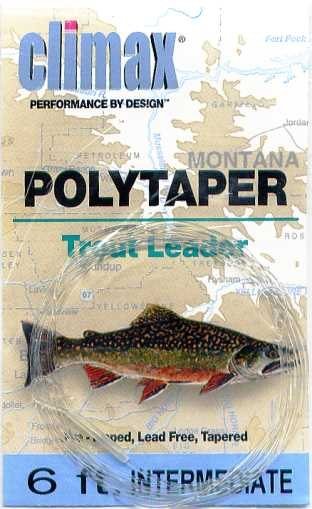 Climax 6 ft Intermediate PolyTaper Trout Fly Leader