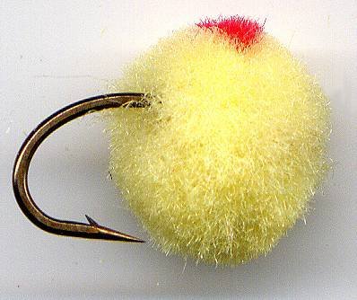 Yellow GloBug Egg Fly Twelve Size 10 Fly Fishing Flies