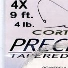 Cortland 4x (4Lb test) 9' Precision Fluorocarbon Leader