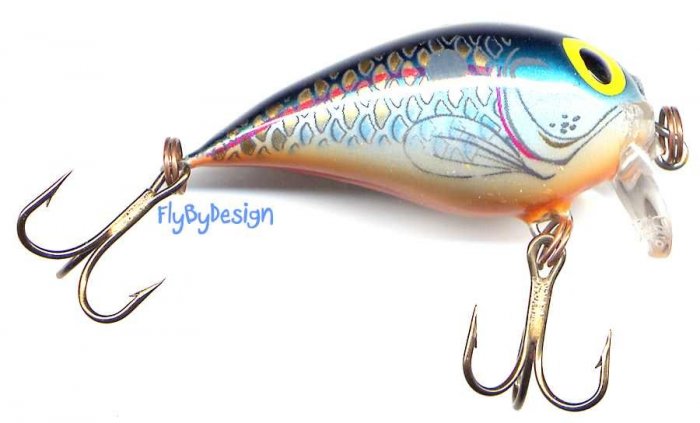 Storm 2" Silver/Blue Shad SubWart Crankbait Lure