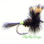 Hot Spot HUMPY Fishing Flies Twelve Size 12 Dry Fly