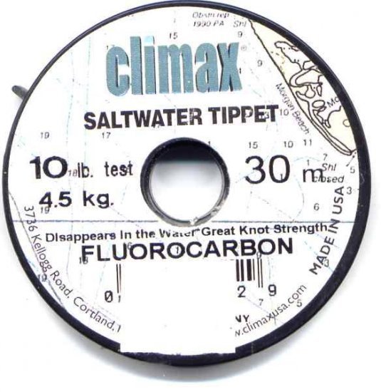 Climax Fluorocarbon 10Lb Test Saltwater Tippet Material