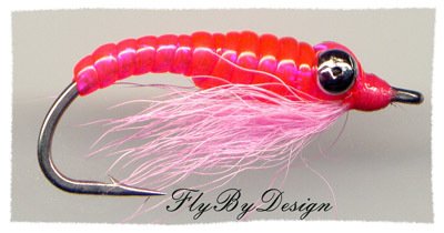 Crazy Charlie Twelve Pink Saltwater Flies Size 8